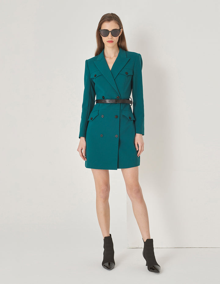 MARYLING Straight Double-Breasted Blazer