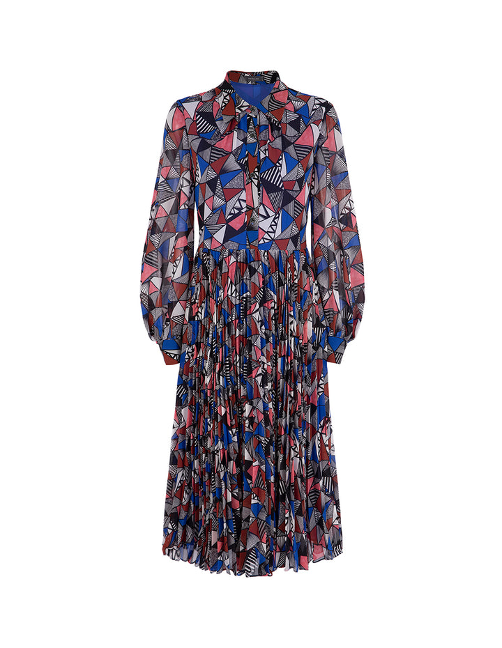 MARYLING Shirt Style Printed Dress