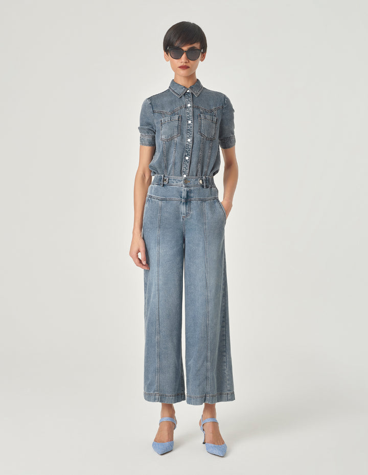 MARYLING Stretch Wide Leg Jeans