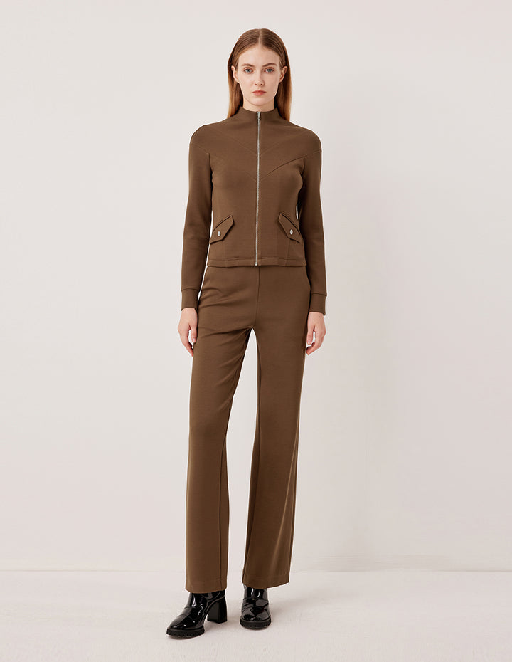 MARYLING High-Waisted Straight Fit Versatile Wide Leg Pants