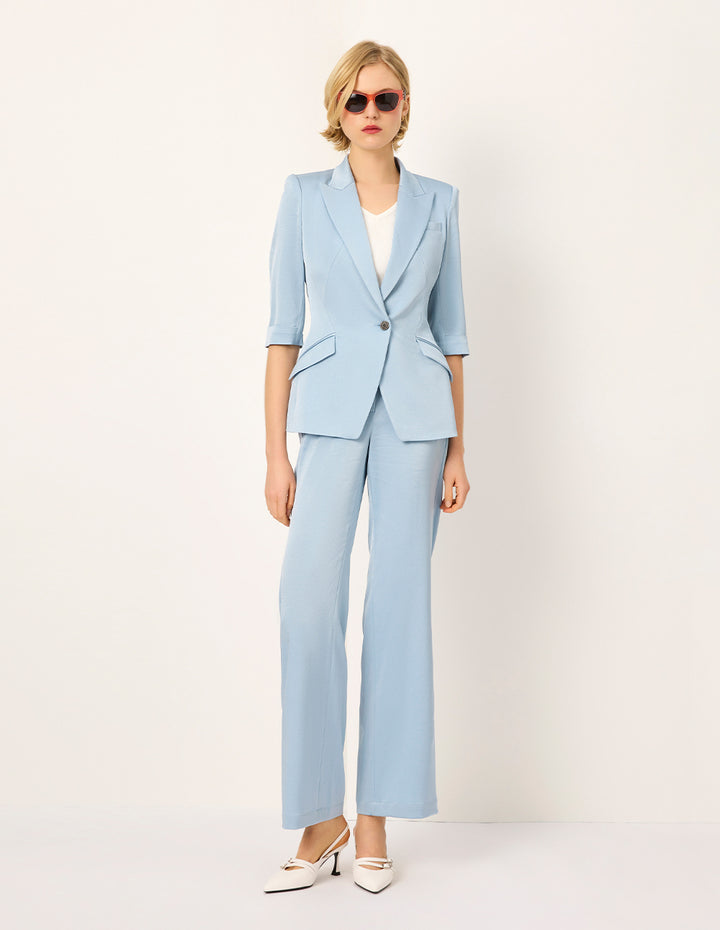 MARYLING Drape Straight Trousers