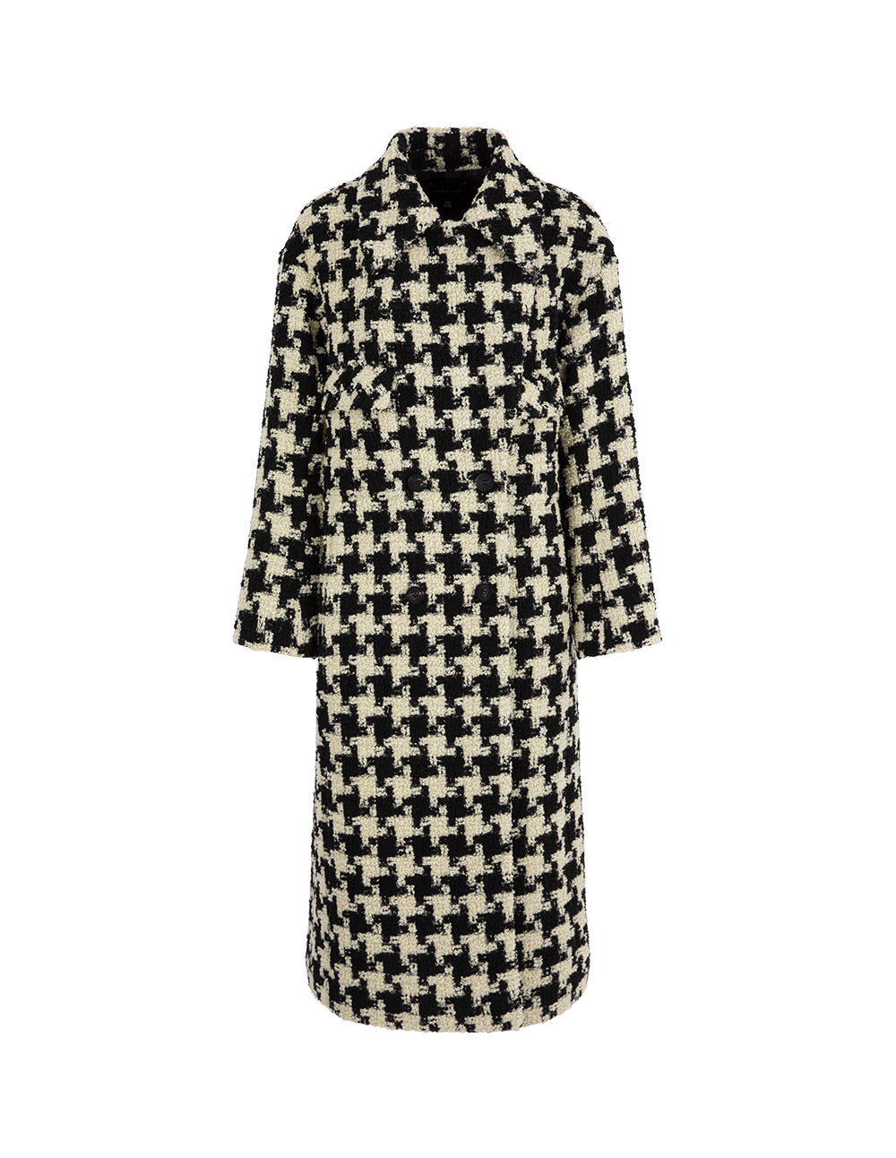 MARYLING Houndstooth Print H-Line Coat