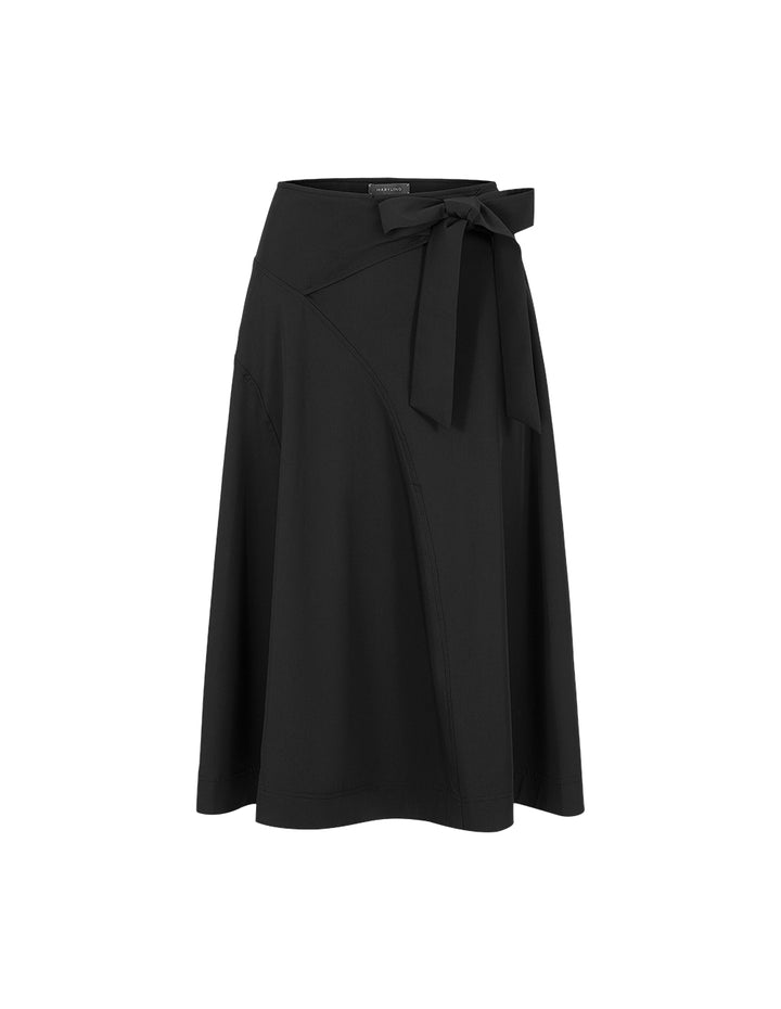MARYLING Black A-Hem Skirt
