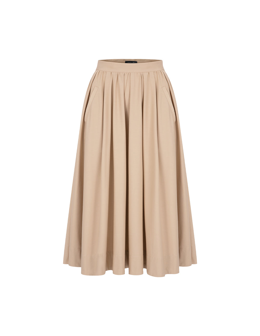 MARYLING Pleated Parapet Skirt