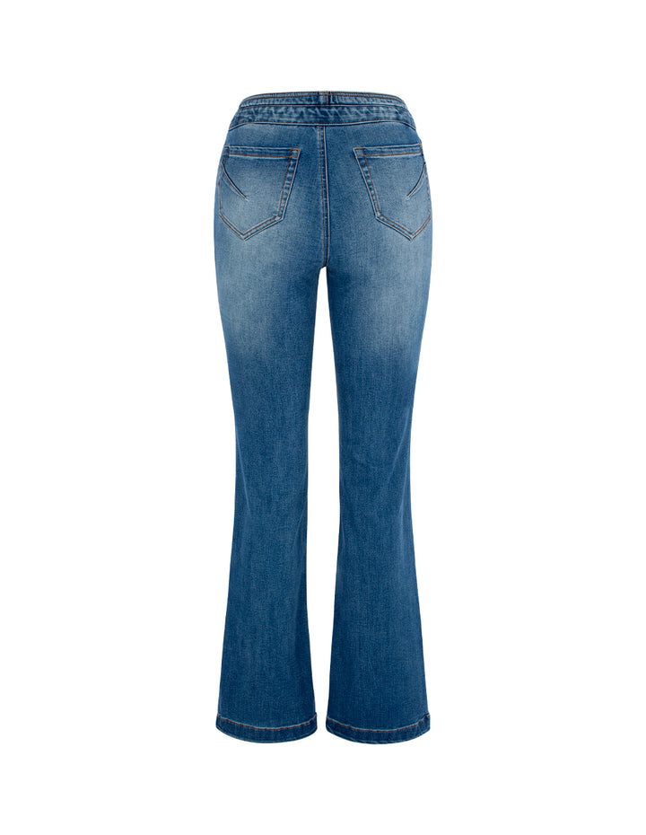 MARYLING Micro-Flare Washed Denim Jeans