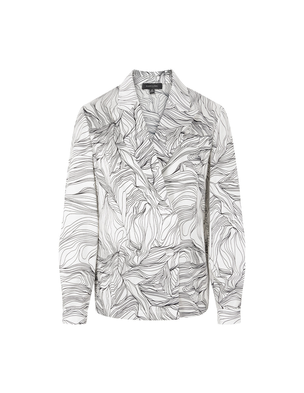 MARYLING Peaked Lapel Single-Breasted Long-Sleeved Blazer