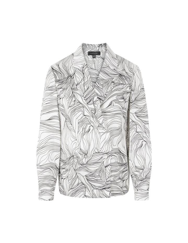 MARYLING Peaked Lapel Single-Breasted Long-Sleeved Blazer