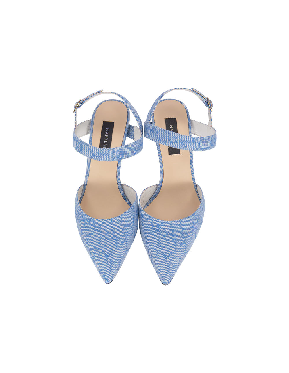 MARYLING Brand Logo Jacquard High Heels