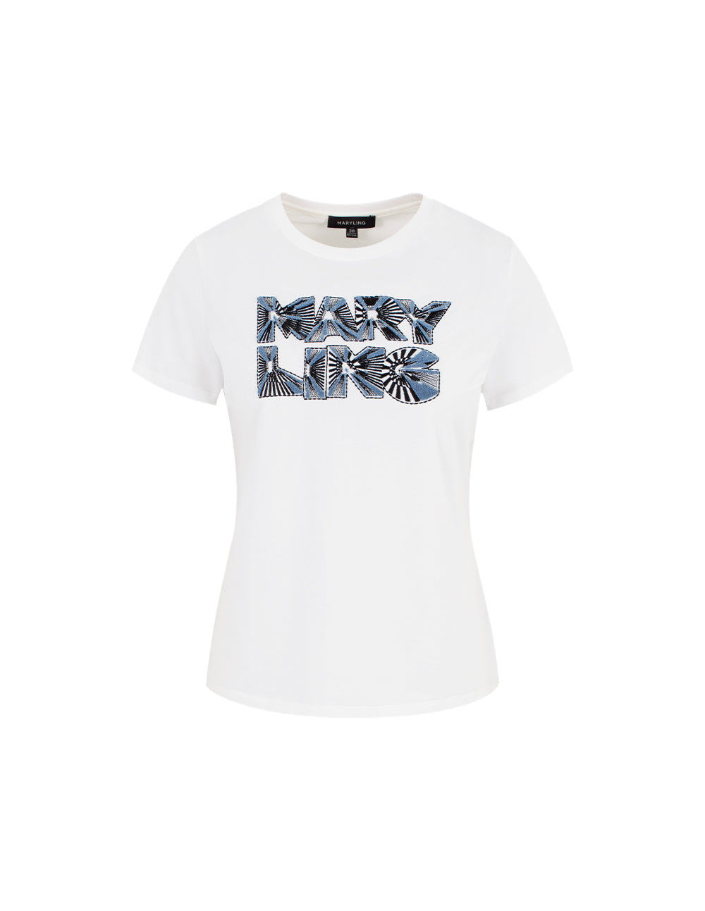 MARYLING Loose-Fit Embroidered Logo T-Shirt