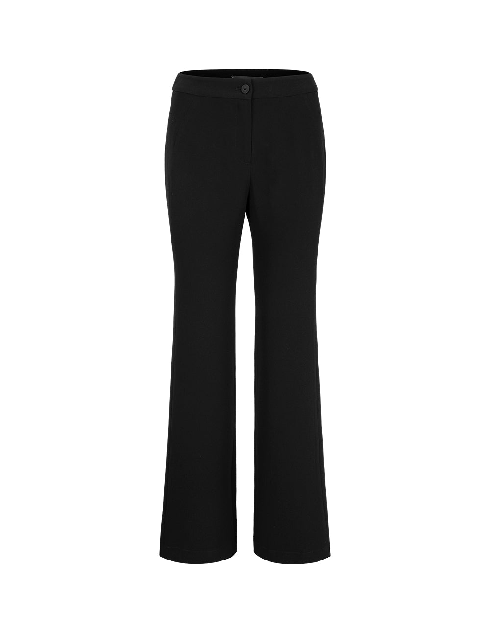 MARYLING Narrow Waist Straight Black Pants