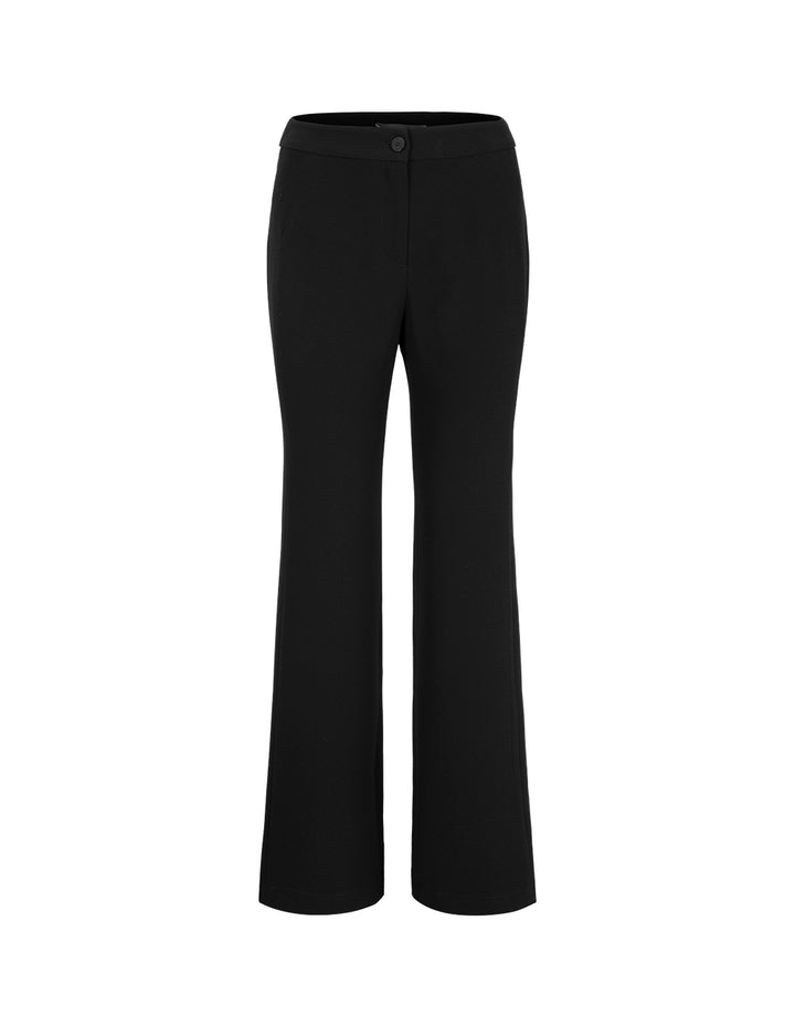MARYLING Narrow Waist Straight Black Pants