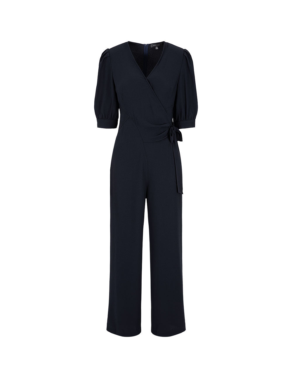 MARYLING V-Neck Embellished Belt Jumpsuit