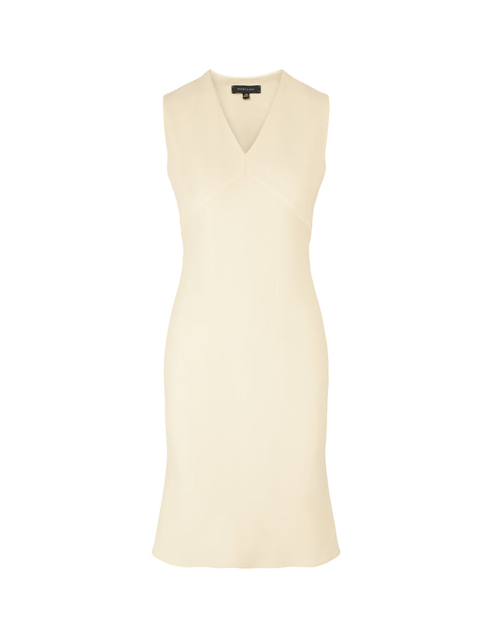MARYLING V-Neck Sleeveless Shift Midi Dress