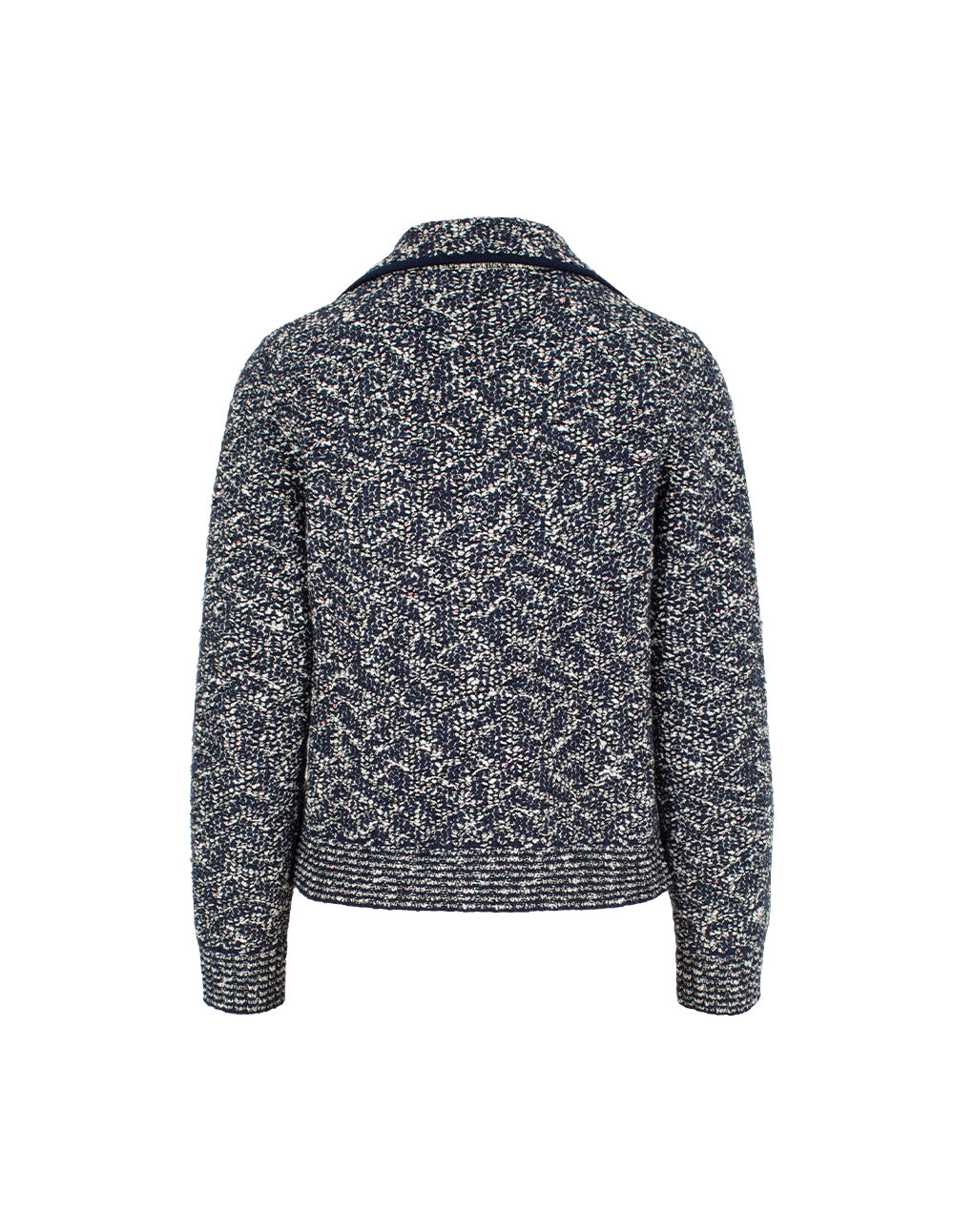 MARYLING Lapel Long Sleeve Wool Knitted Cardigan