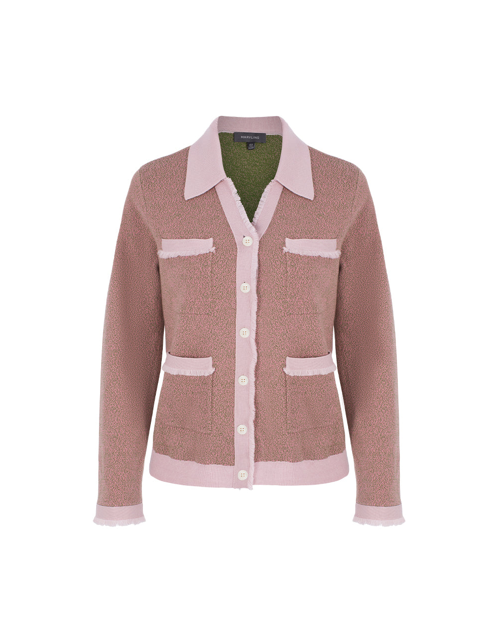 MARYLING V-Neck Long Sleeve Knit Cardigan