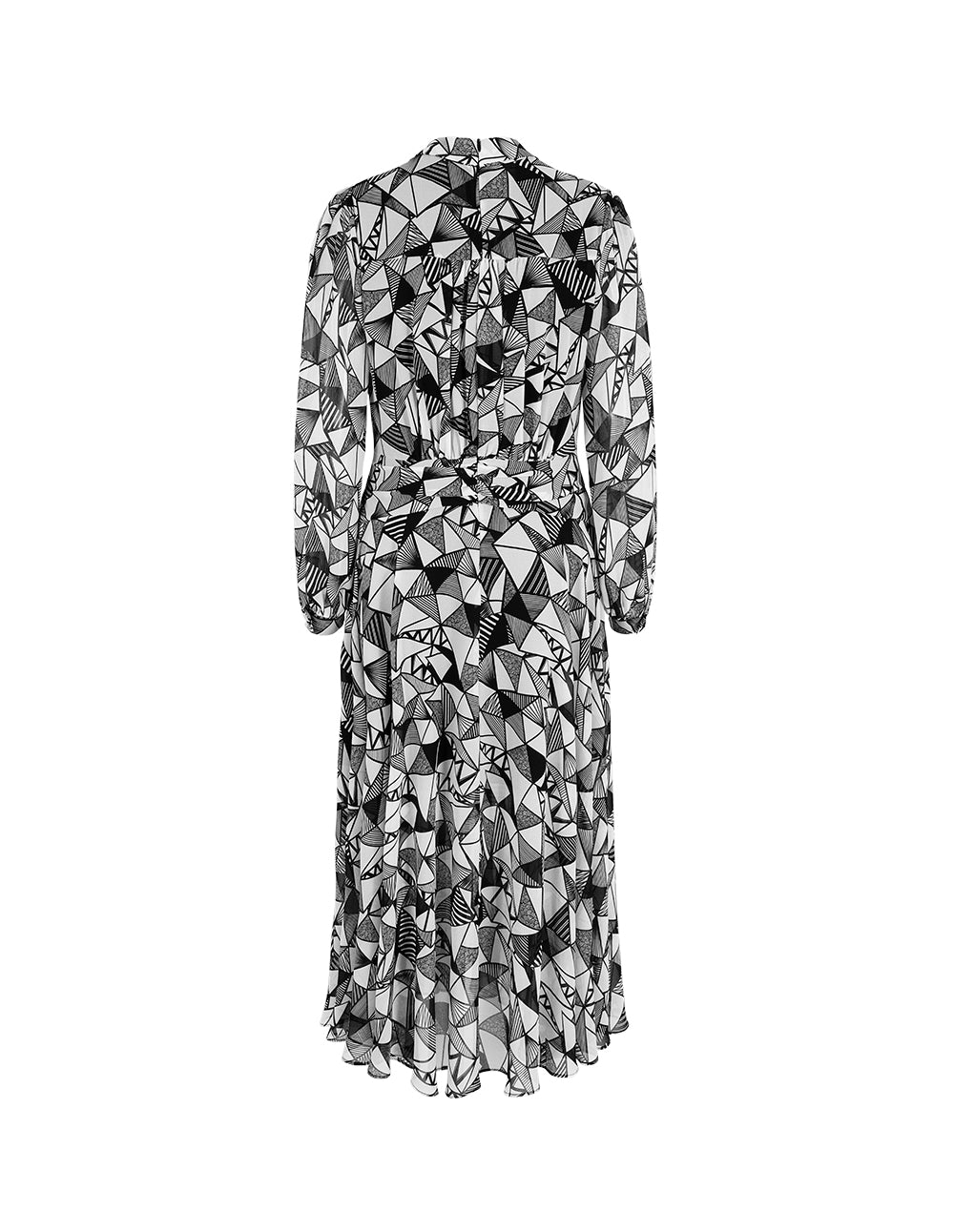 MARYLING V-Neck Bow Print Dress