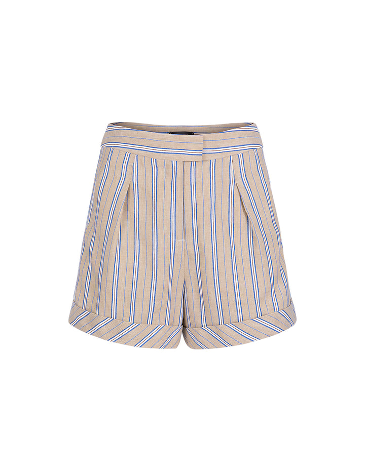 MARYLING Striped Bermuda Shorts