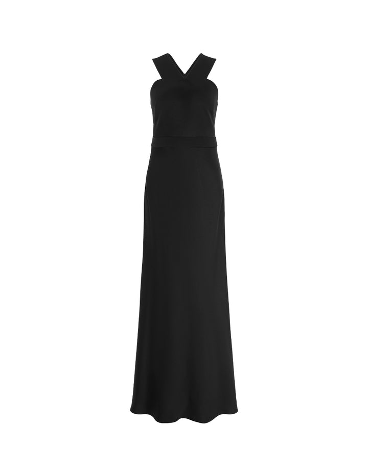 MARYLING V-Neck Sleeveless Empire-Waist Formal Evening Gown Dress