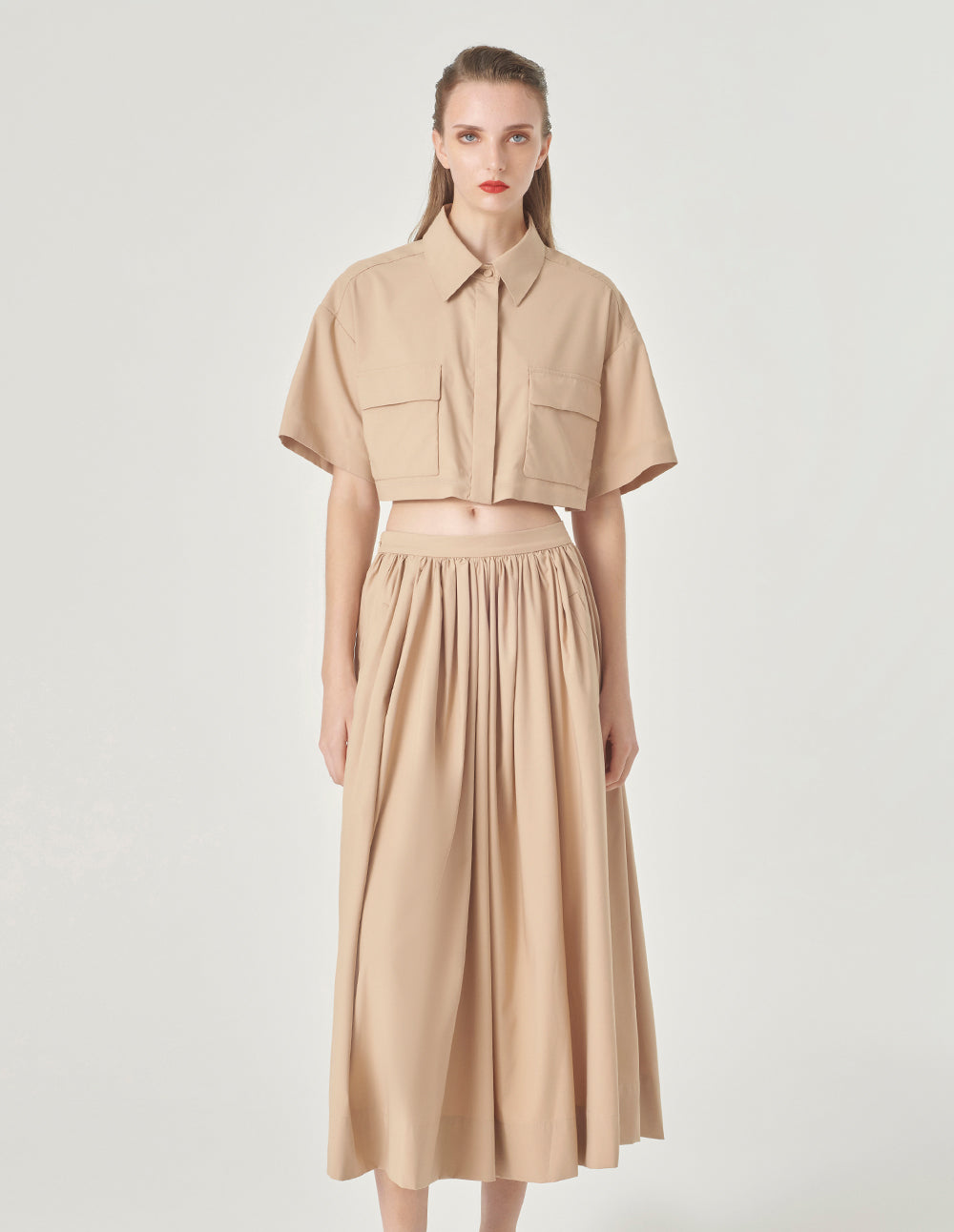 MARYLING Loose Short Sleeve Blouse