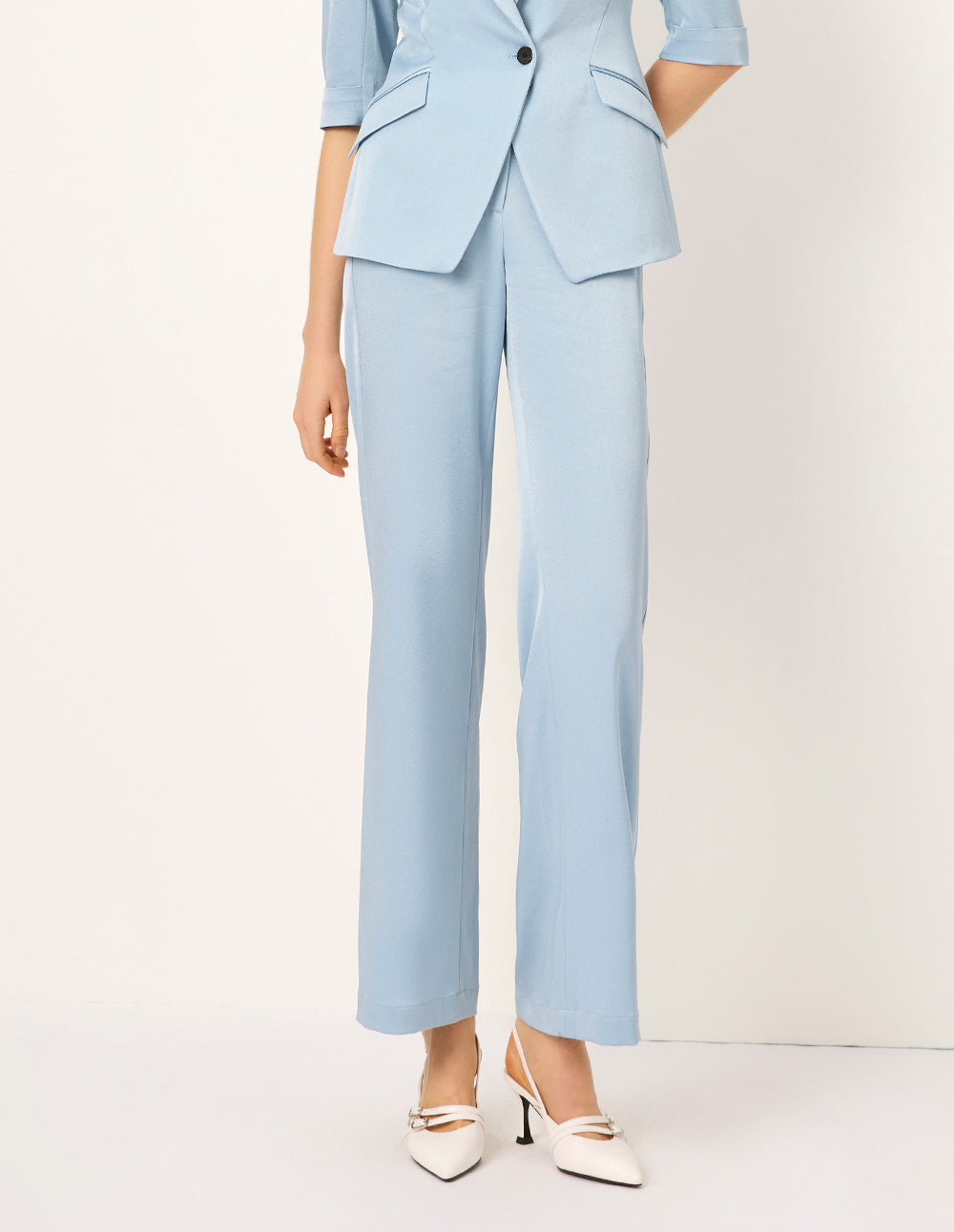 MARYLING Drape Straight Trousers