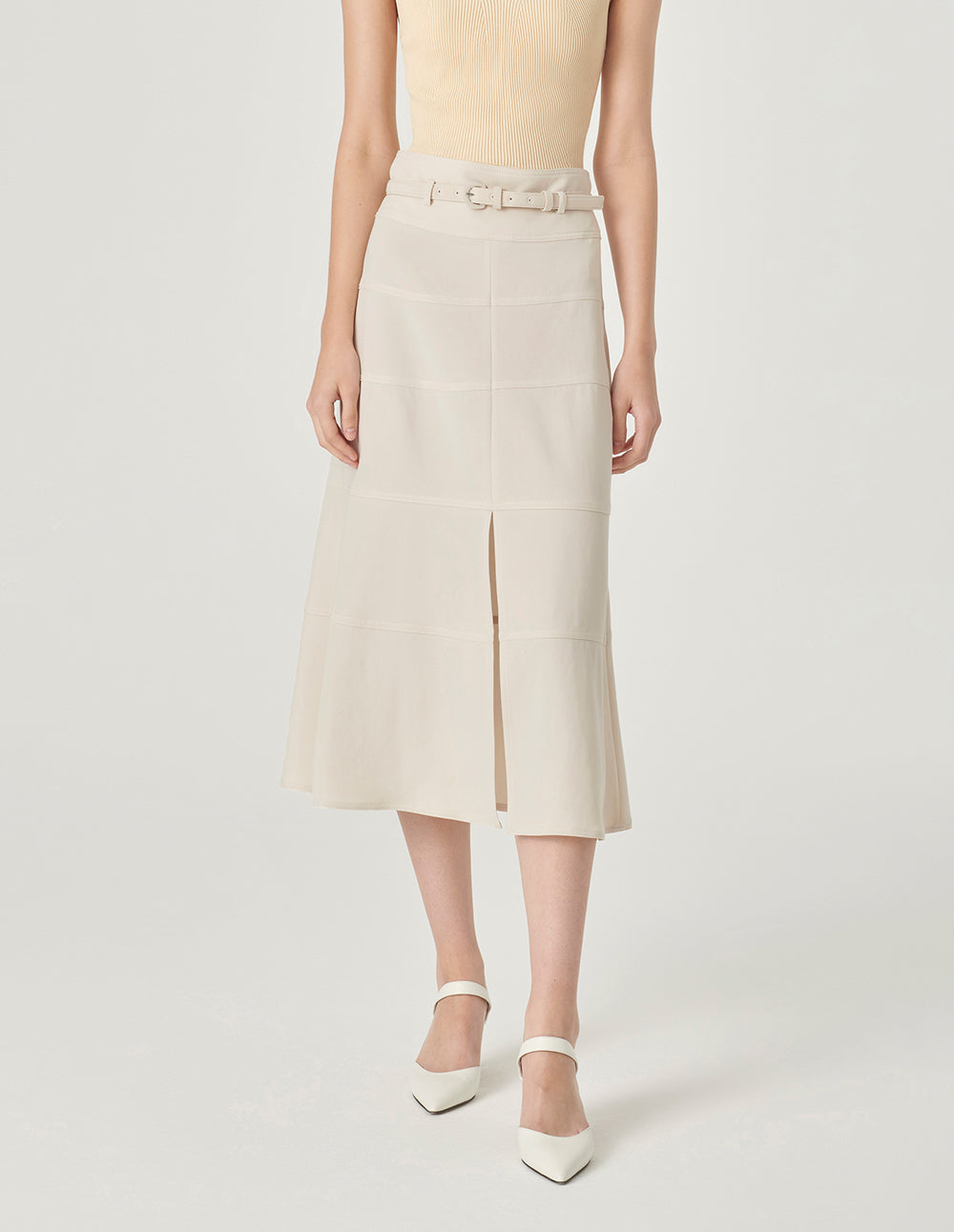 MARYLING Slit High Waist Fishtail Skirt