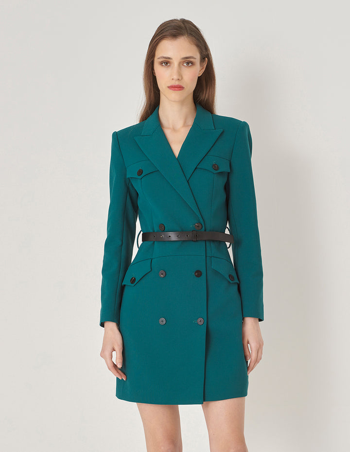 MARYLING Straight Double-Breasted Blazer