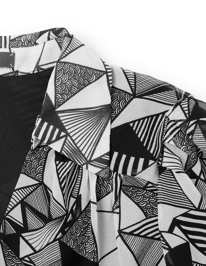 MARYLING V-Neck Printed Dress