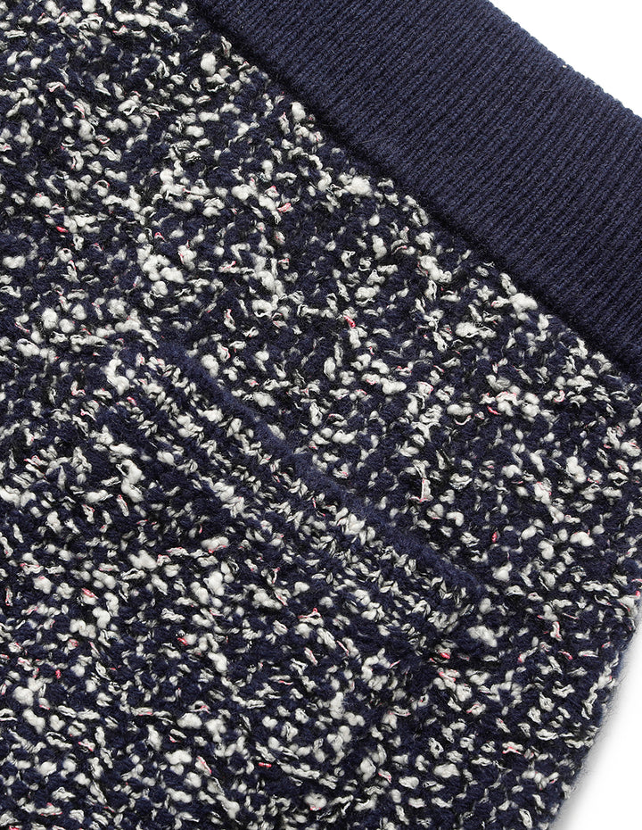 MARYLING Straight Knee-Length Knitted Skirt