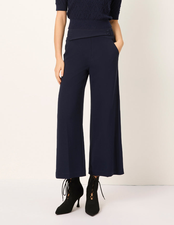 MARYLING High-Waist Wide-Leg Straight Trousers