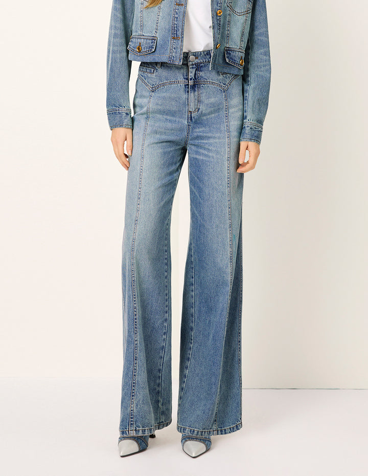 MARYLING Loose High-Waist Wide-Leg Jeans
