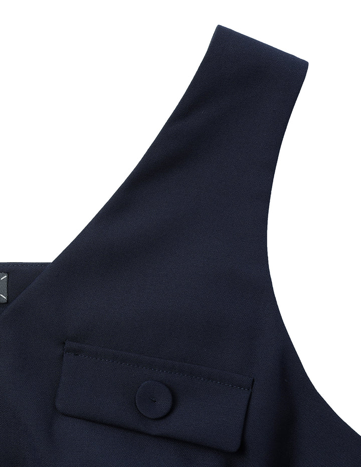 MARYLING V-Neck Sleeveless Slim Dress