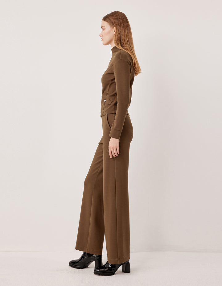 MARYLING High-Waisted Straight Fit Versatile Wide Leg Pants