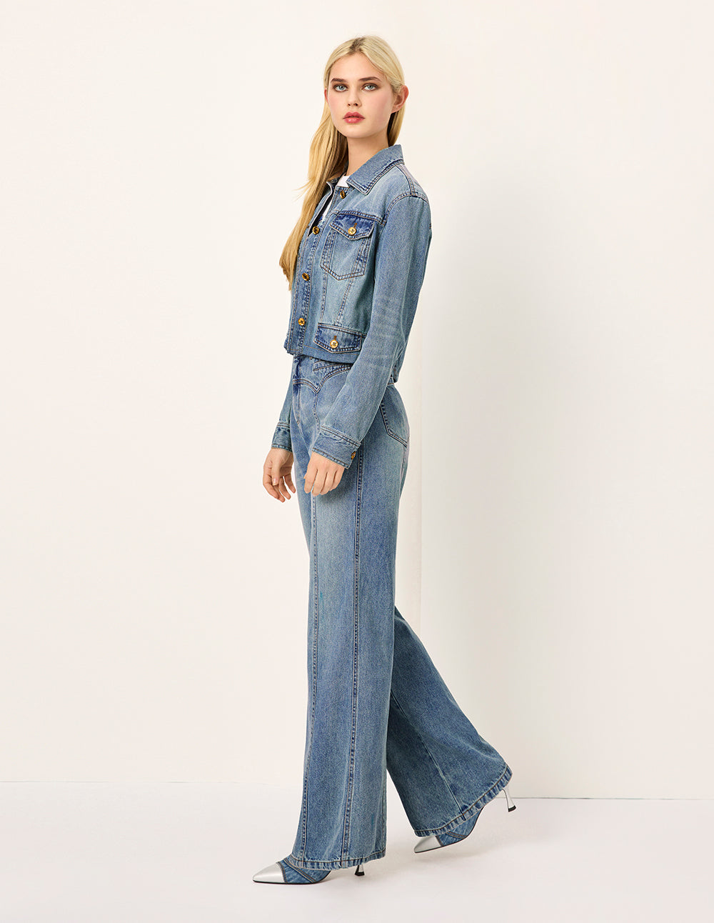 MARYLING Loose High-Waist Wide-Leg Jeans