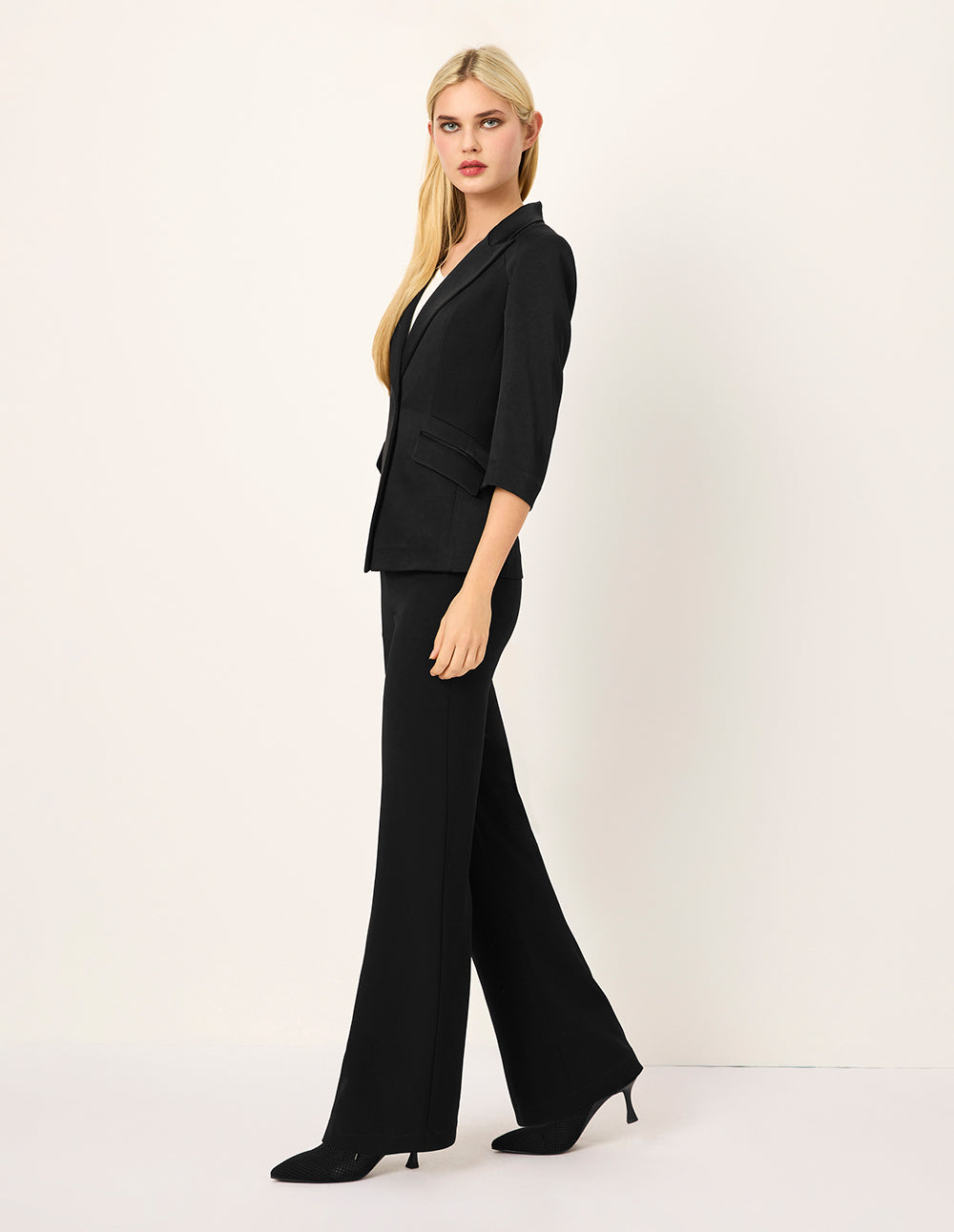 MARYLING Black High-Waist Trousers