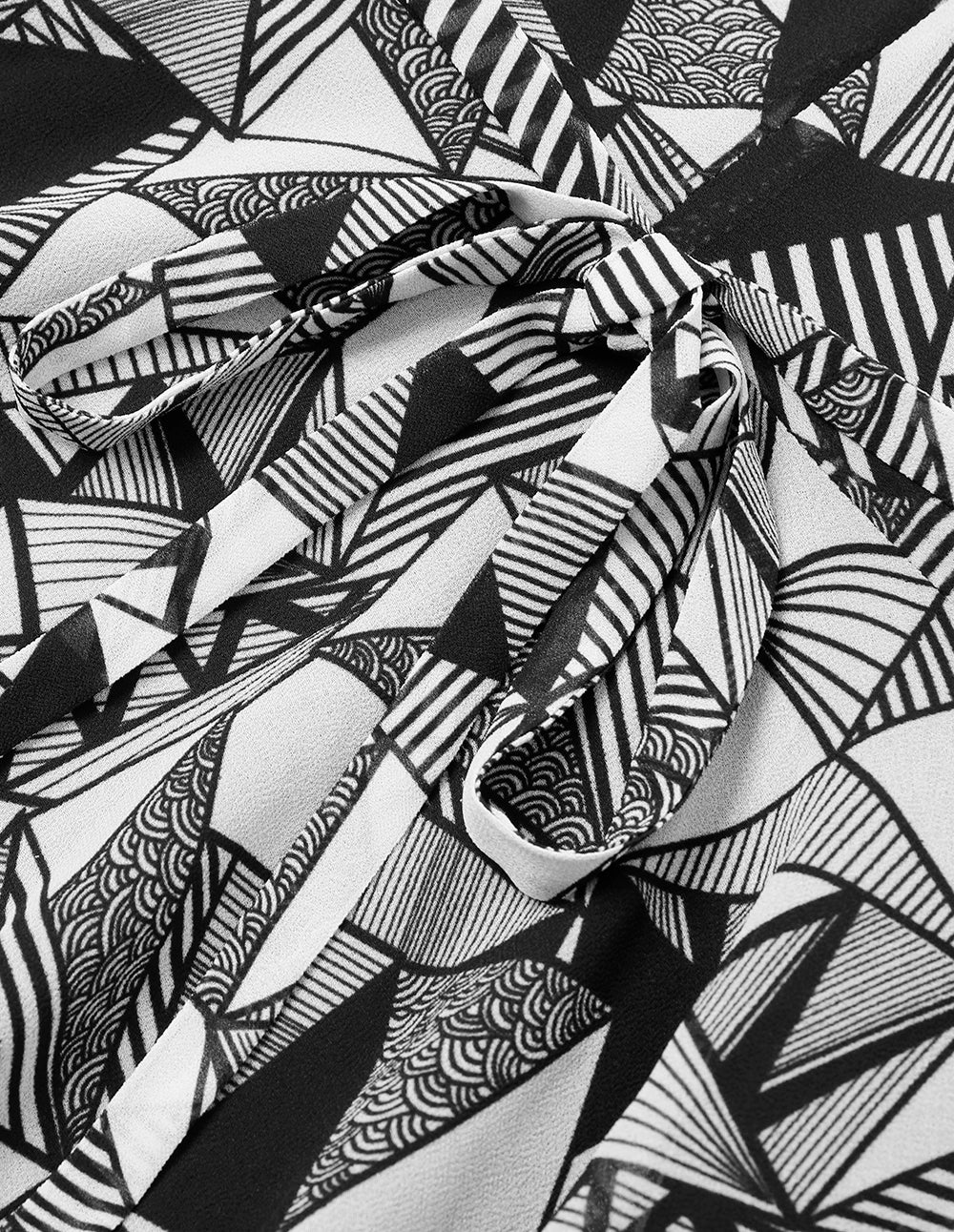 MARYLING V-Neck Printed Dress