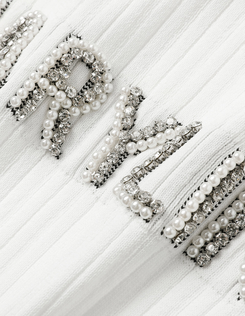 MARYLING Contrast Logo Crew Neck Knitted Sweater