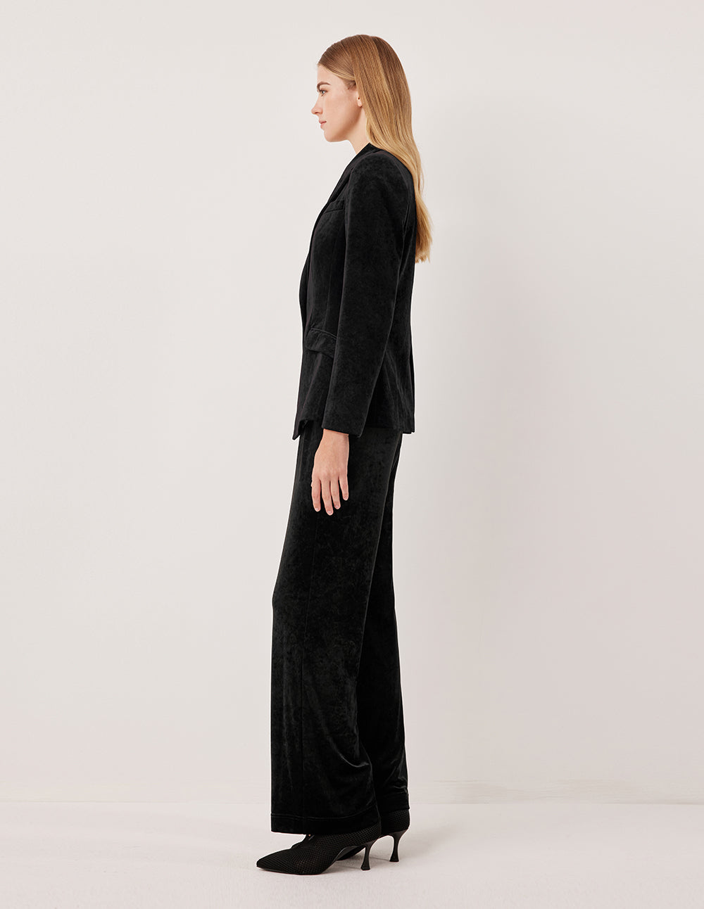 MARYLING Elastic High-Waisted Straight Slim-Fit Long Pants