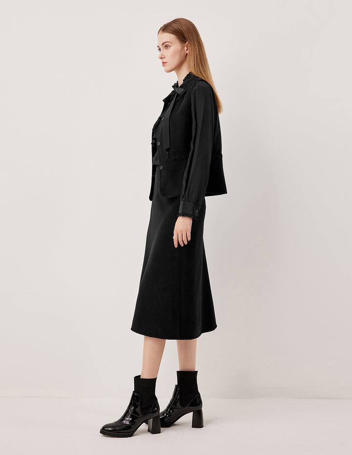 MARYLING High-Waisted A-Line Skirt