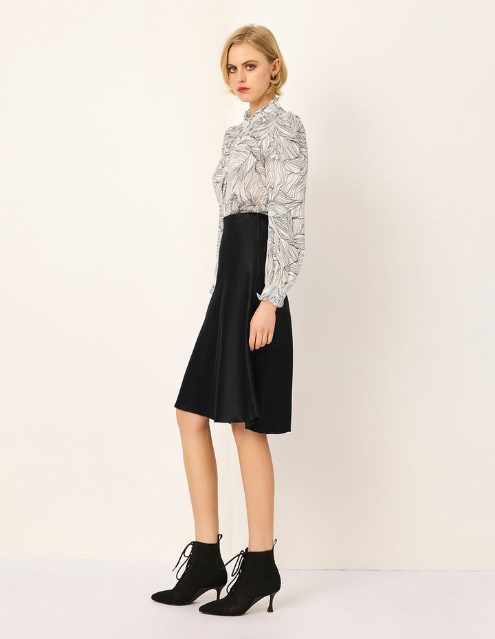 MARYLING Straight Knee-Length Fish Tail Skirt