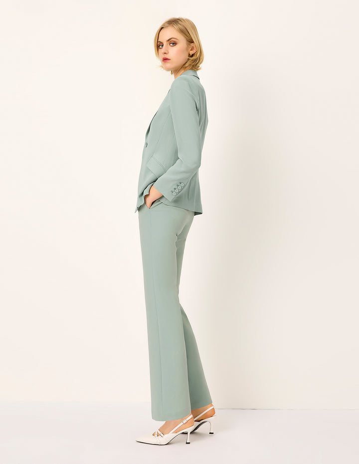 MARYLING Slim Straight Leg Trousers