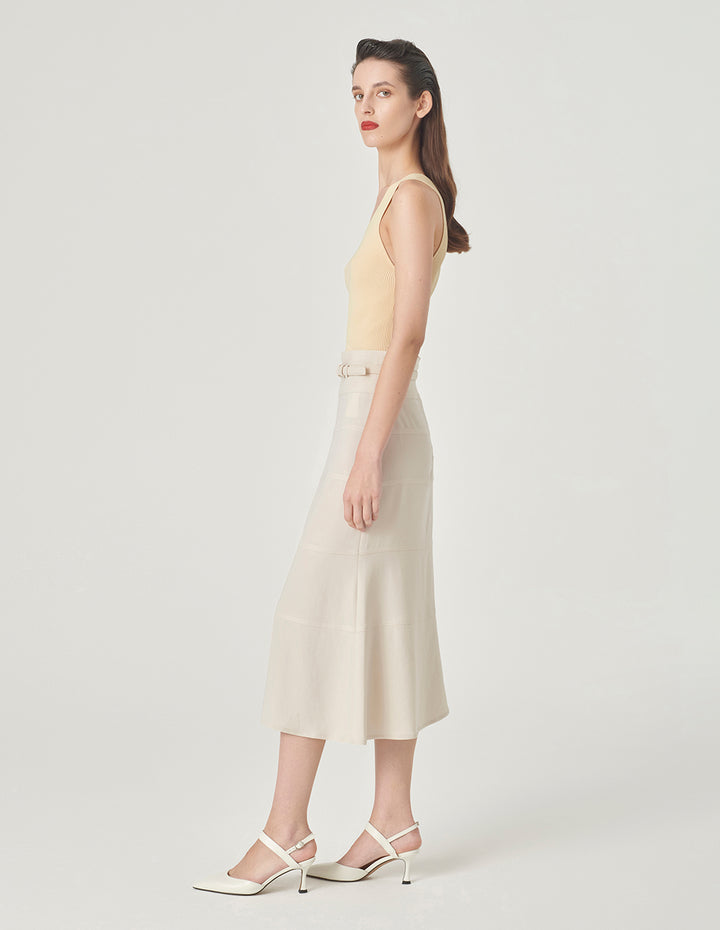 MARYLING Slit High Waist Fishtail Skirt