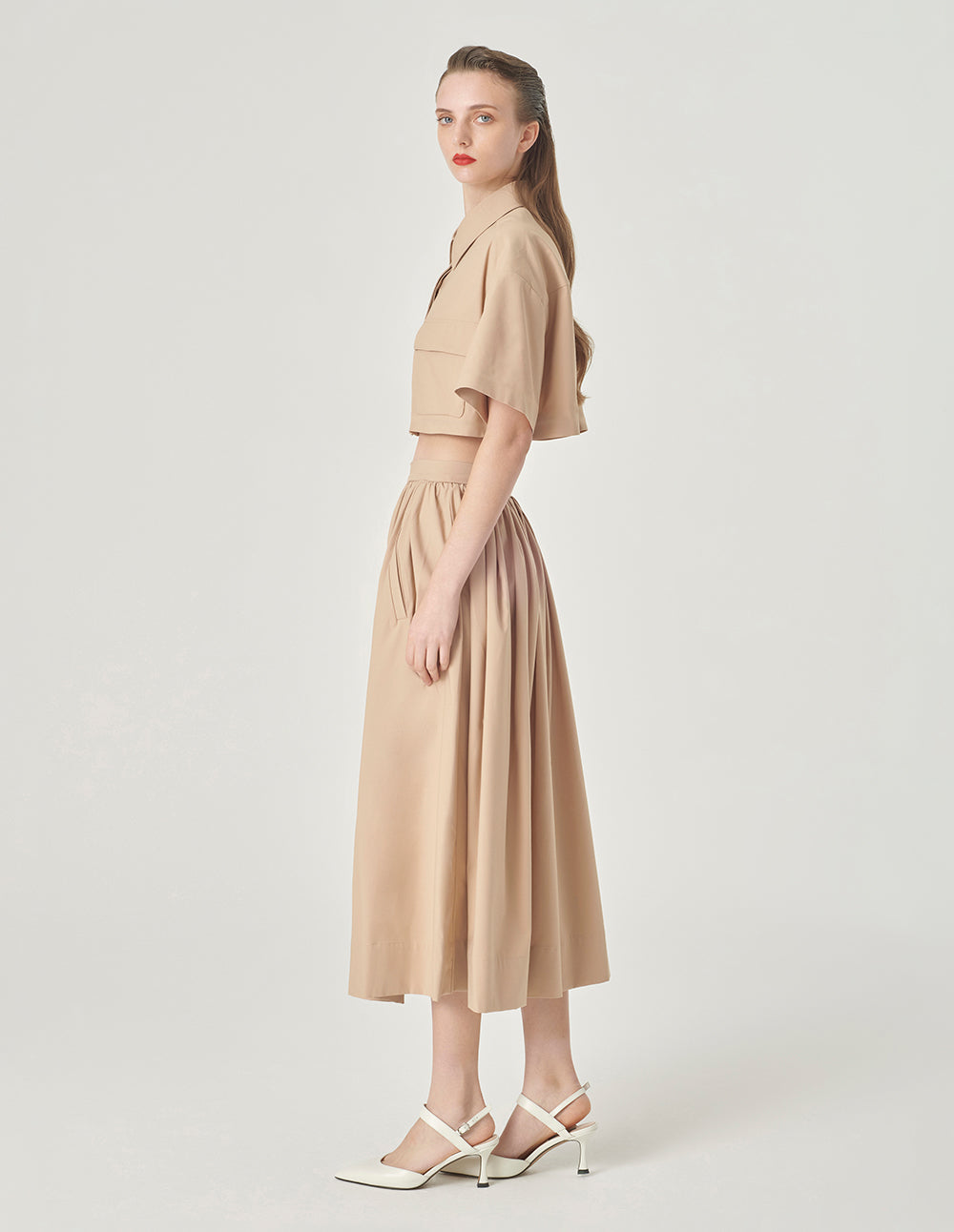 MARYLING Loose Short Sleeve Blouse