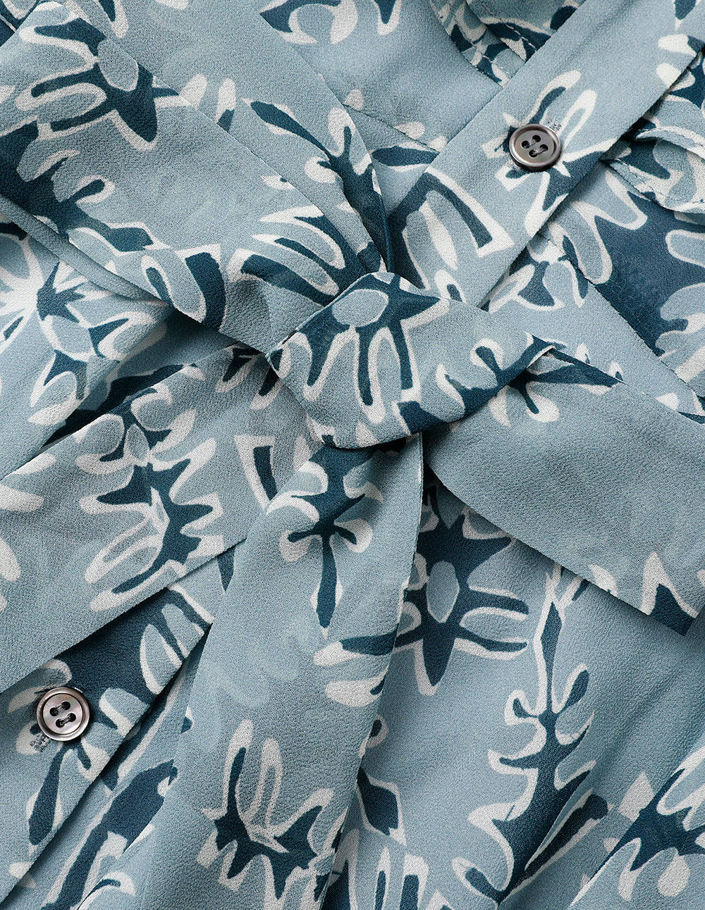 MARYLING V-Neck Mid-Sleeve A-Hem Printed Dress