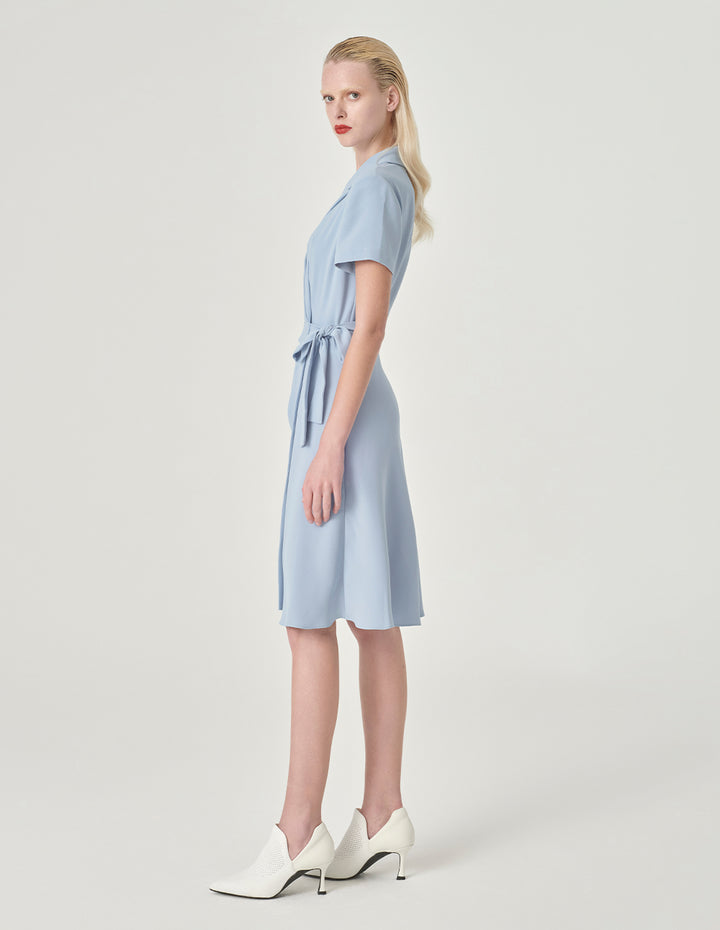 MARYLING Short-Sleeve Strappy Wrap Dress