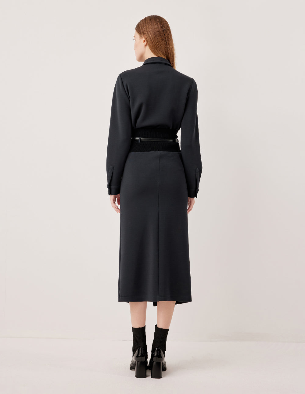 MARYLING Collar Long Sleeve Button-Up Blouse