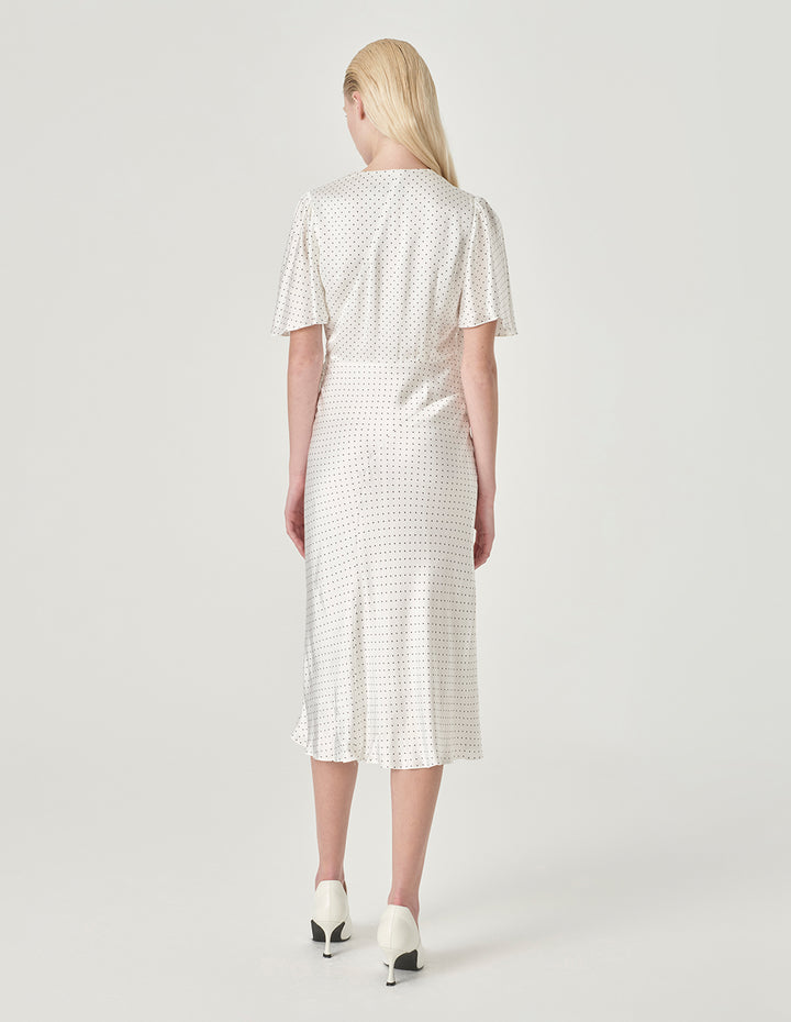 MARYLING V-Neck Wrap Fishtail Dress