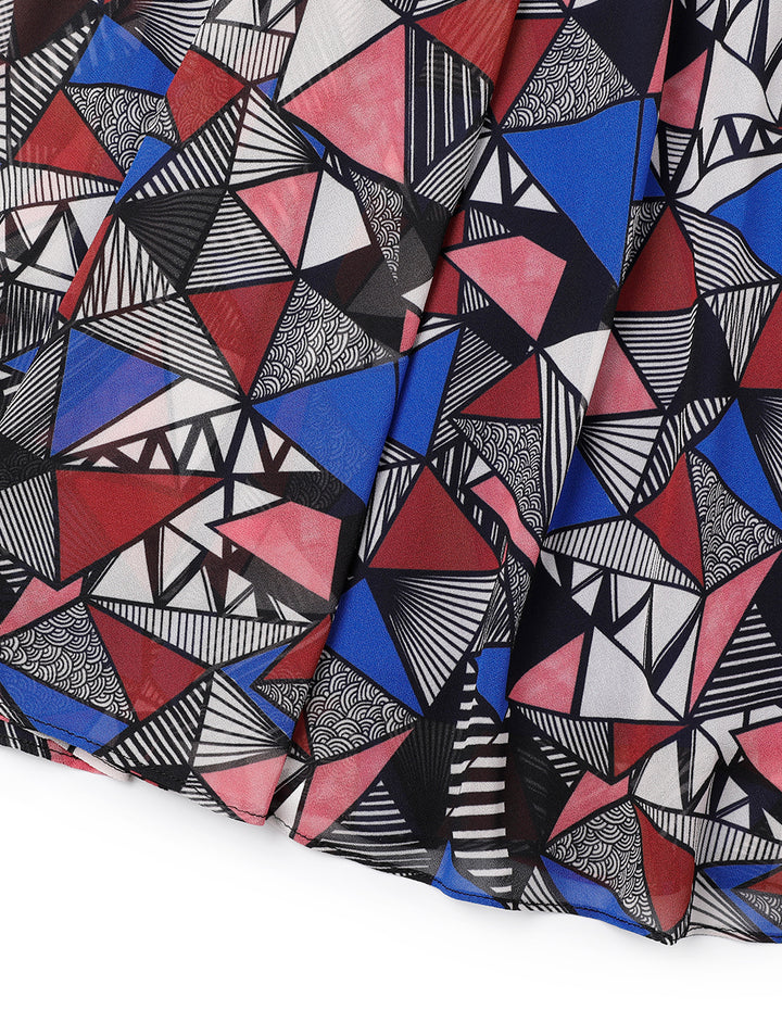 MARYLING V-Neck Printed Dress