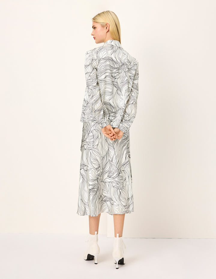 MARYLING Peaked Lapel Single-Breasted Long-Sleeved Blazer