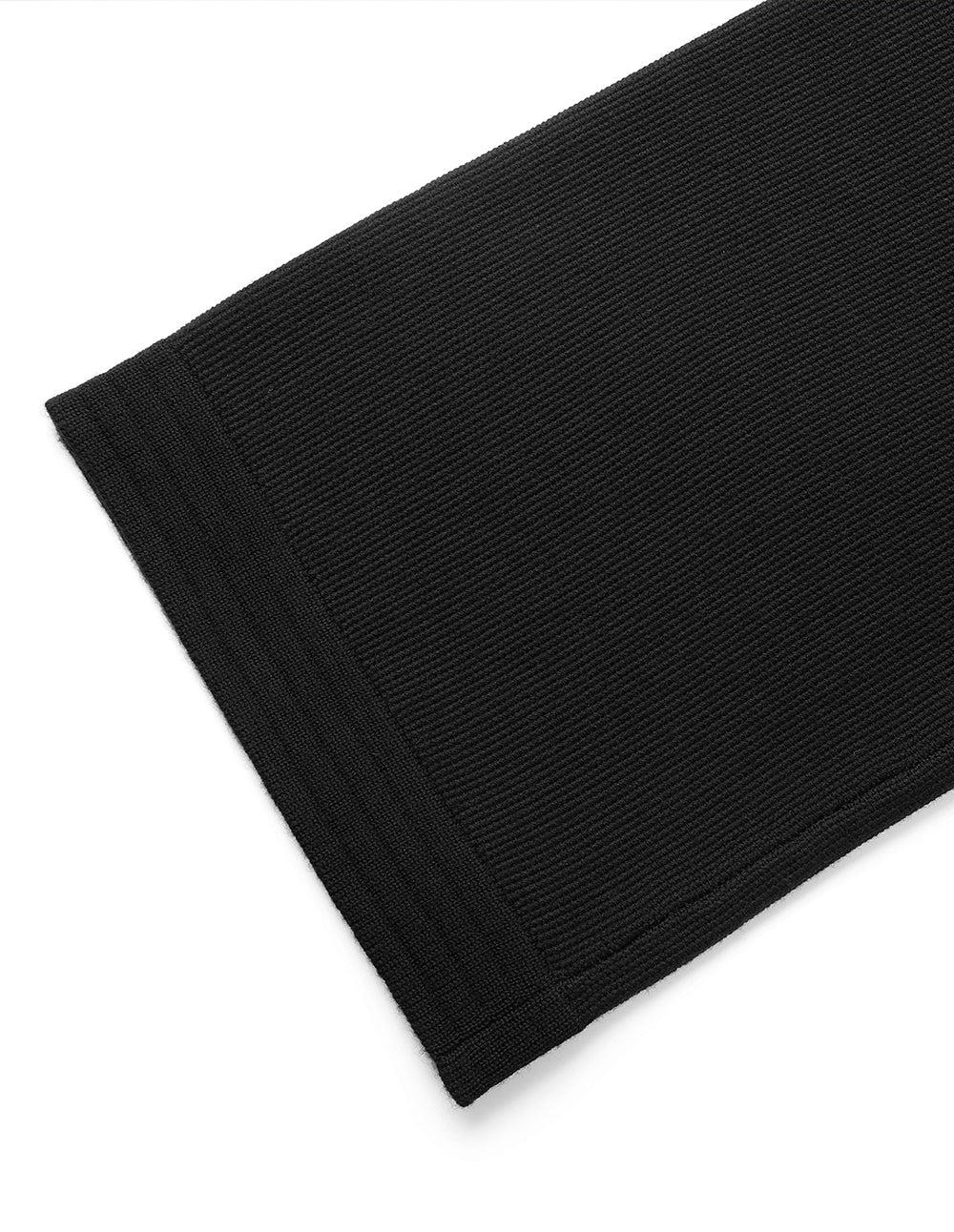 MARYLING Black Straight-Leg Knitted Trousers