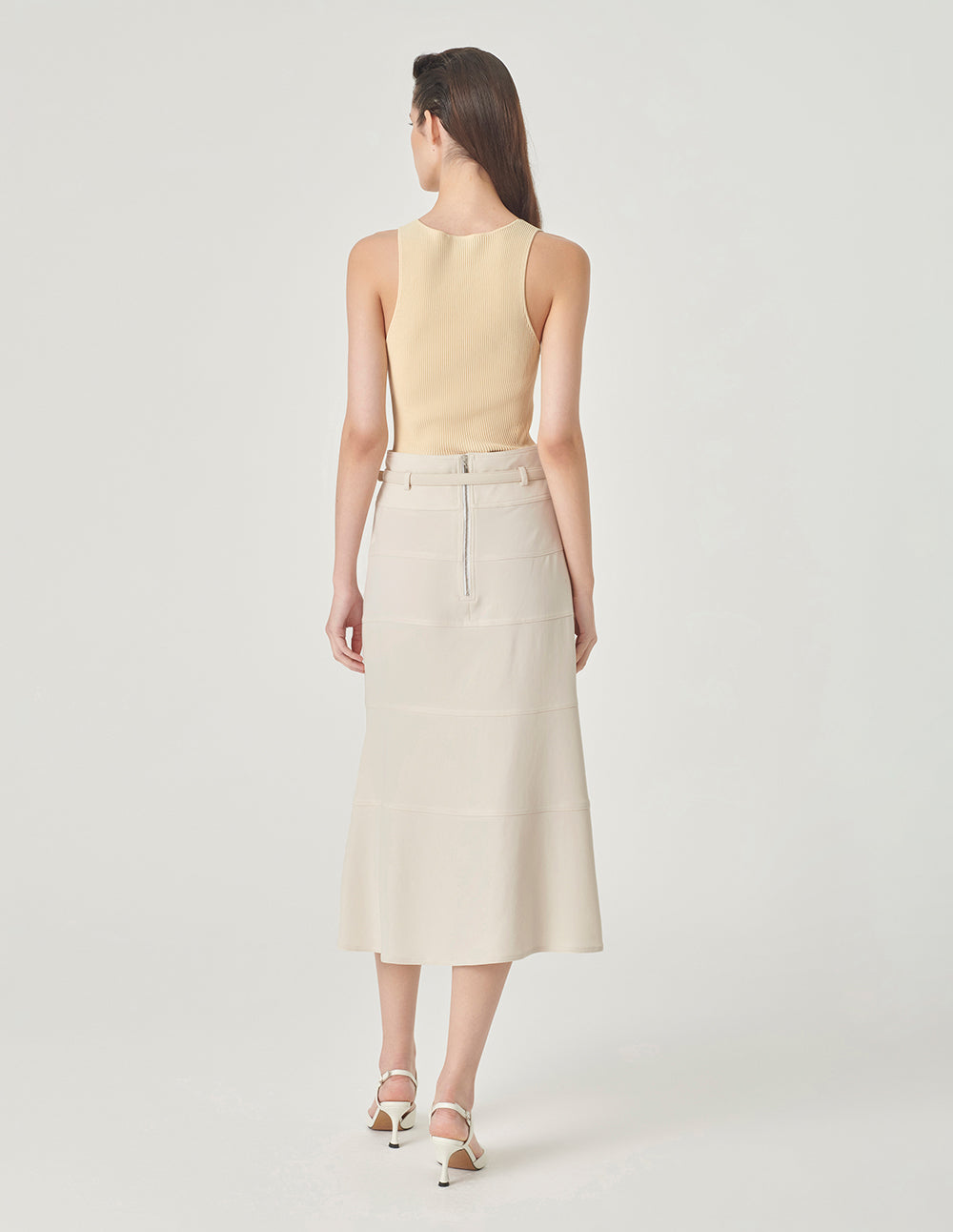 MARYLING Slit High Waist Fishtail Skirt
